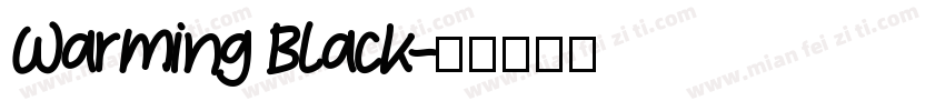 Warming Black字体转换
